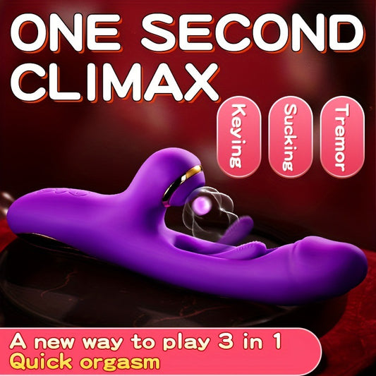 Portable Rabbit Ears Pleasure Toy Set - 10 Powerful Modes, Thrusting & Massage For Men And Women - Summer Gift For Wellness And Pleasure For Women Pleasure Relaxation Tools Deep Tissue