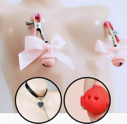 Nipple Clamps Punish The Nipple By Stimulating The Clitoris Bells