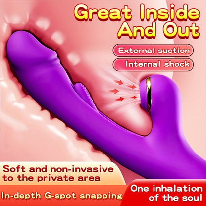 Portable Rabbit Ears Pleasure Toy Set - 10 Powerful Modes, Thrusting & Massage For Men And Women - Summer Gift For Wellness And Pleasure For Women Pleasure Relaxation Tools Deep Tissue