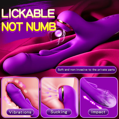 Portable Rabbit Ears Pleasure Toy Set - 10 Powerful Modes, Thrusting & Massage For Men And Women - Summer Gift For Wellness And Pleasure For Women Pleasure Relaxation Tools Deep Tissue