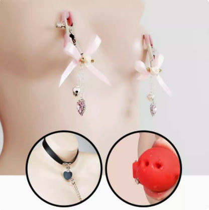 Nipple Clamps Punish The Nipple By Stimulating The Clitoris Bells